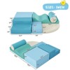 VisioGear 6 in 1 Soft Climb and Crawl Foam Playset , Soft Kids Crawling and Climbing Indoor Active Play Structure, Colorful, 15.7"*15.7"*7.8" - 3 of 4