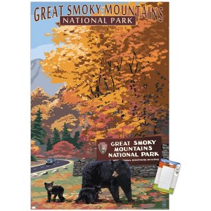 Trends International Lantern Press - Great Smoky Mountains Park Entrance Unframed Wall Poster Prints - 1 of 4