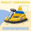 Baby Bumper Car,6V Electric Ride On Car with 360°Spin for 3-6 Years,2-Speeds,Lights,Music & Horn - 4 of 4