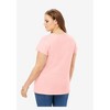 Roaman's Women's Plus Size Flutter-Sleeve Sweetheart Ultimate Tee - image 3 of 4