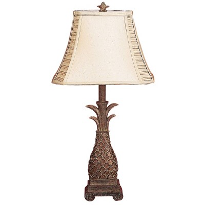 Set of 2 Coastal Metal Trapezoid Table Lamp Brown - Olivia & May