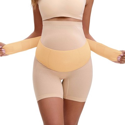INSPIRE CHIC Women's Maternity Belly Bands-Soft and Breathable Pregnancy Belly Support Band, Adjustable Belt for Back