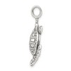 Black Bow Jewelry Sterling Silver Antiqued Sea Turtle Pendant - 2 of 4