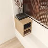 SEVOBAL Bathroom Storage Cabinets Small Wall Mounted Shelves Space Saving Storage for Compact Bathrooms, Beige, 12"*18.2"*17.9" - 2 of 4