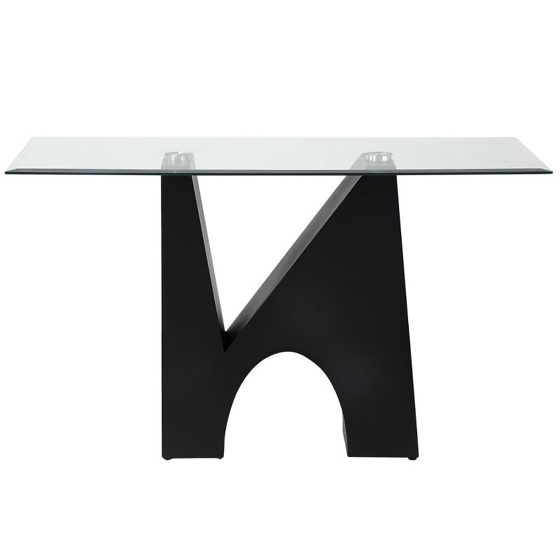 Riverpoint Modern Rectangle Console Table Clear/Black - HOMES: Inside + Out, 5 of 8