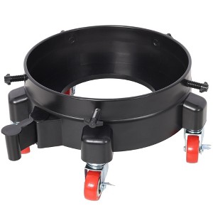 NAYSAYE Bucket Dolly 11 Inch Heavy Duty Rolling Cart with Swivel Casters for Easy 5 Gallon Bucket Mobility, Black, 11.25"*6.25"*3.3" - 1 of 4