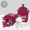 Big Dot of Happiness Burgundy Elegantly Simple - Treat Box Party Favors - Guest Party Favors Goodie Gable Boxes - Set of 12 - 3 of 4
