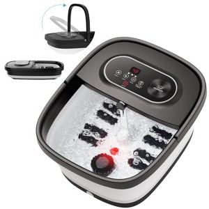 Snailax Heated Foot Spa with Massage Rollers & Bubble Therapy - Foot Bath Massager - 1 of 4