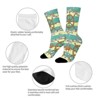 Sea With Seafaring Women Printed Crew Socks Funny Funky Socks Soft Polyester Novelty Gifts for Artists Men - 4 of 4