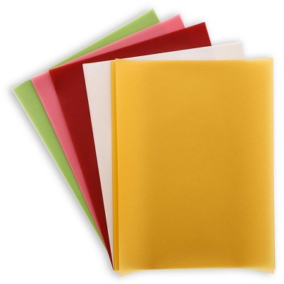 Paper Junkie 50-Sheets Assorted Vellum Paper for Invitations and Tracing, 5 Colors, 8.5 X 11 inches
