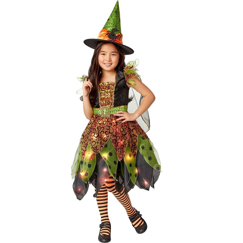 Rubies Light Up Fairy Witch Girl's Costume, 1 of 3