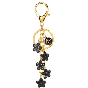 Unique Bargains  Metal Small Beautiful Personalized Flower Keychain for Handbag Purse - 1 of 4