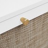 Shoe Cabinet, Natural Rattan Shoe Storage Organizer Cabinet with 3 Flip Drawers, Freestanding Shoe Rack with for Entryway, Hallway - 4 of 4