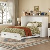 Polibi Fold-Out Murphy Cabinet Bed with Storage Drawer and Charging Station - 2 of 4