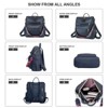 Infurnic Backpacks PU Leather Backpack Purse For Women Convertible Ladies Fashion Casual Large School Shoulder Bags, Dark Blue, 5.5"*13.4"*12.6" - 4 of 4