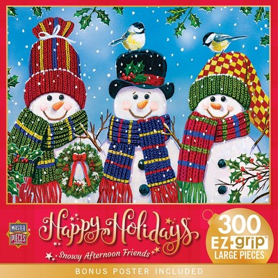 MasterPieces 300 Piece EZ Grip Christmas Puzzle - Snowy Afternoon Friends