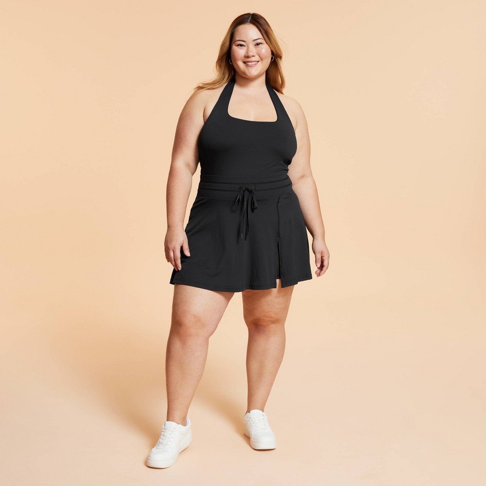 Blogilates Women's Game Set Match Halter Active Dress - Black 2X