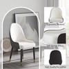 Modern PU Sponge-Filled Dining Chair, Solid Wood & Metal Legs, Set of 2, Comfortable & Stylish for Living Rooms, Gray - 4 of 4