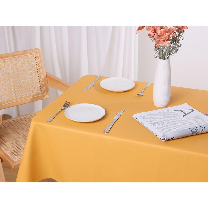 Unique Bargains Rectangle Washable Water Resistance TPU Table Cover 1 Pc, 5 of 6