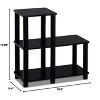 Furinno L-Shelf Open Decorative Bookshelf Multipurpose Bookcase,Espresso - 3 of 4