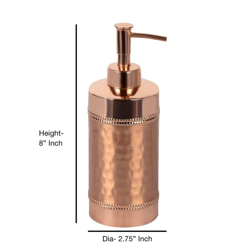 Hudson Copper Stainless Steel Liquid Soap Dispenser - Nu Steel, 3 of 7
