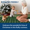 COZONY Bordered Plaid Christmas Rug, Washable Low Pile Non Slip Holiday Carpet for Living Room Bedroom Dining Room - 3 of 4
