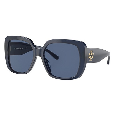 Tory Burch Ty 7112um 165680 Womens Square Sunglasses Blue 57mm Target