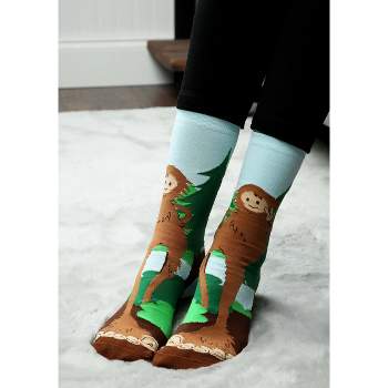 HalloweenCostumes.com One Size Fits Most  Bigfoot-Socks, Green/Green/Brown
