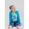 Disney Junior Surfboard UPF 50+ Rash Guard and Swim Trunks Outfit Set Little Kid to Big Kid - 2 of 4