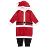 Christmas Santa Claus Fleece Coverall Toddler - 2 of 4