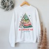 Simply Sage Market Women's Graphic Sweatshirt All Booked For Christmas - 3 of 4