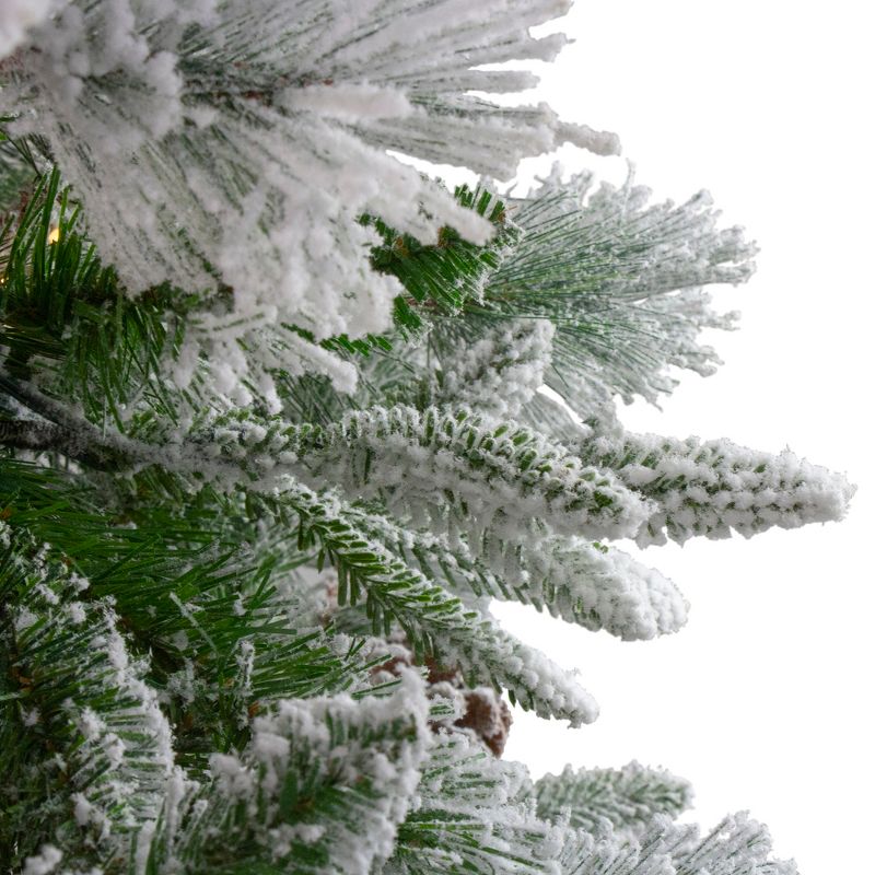 Northlight Real Touch™️ Medium Flocked Rosemary Emerald Angel Pine Artificial Christmas Tree - 7.5' - Unlit, 3 of 8
