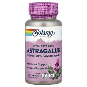 Solaray Vital Extracts, Astragalus, 30 VegCaps - 1 of 4