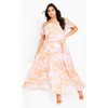 Women's Plus Size Vera Print Maxi Dress - sunset haze | CITY CHIC - 2 of 4