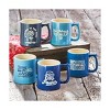 tagltd Pursuit Of Happiness Ceramic Mug 14oz Blue July 4th Drinkware Safe for Dishware 3.38inH x 4.53inL - 2 of 2