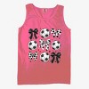 Simply Sage Market Soccer Ball Bows Garment Dyed Tank - 3 of 3