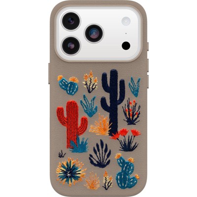 OtterBox Apple iPhone 17 Pro Symmetry Series Cactus Leather Embroidery Case for MagSafe - Cactus Garden