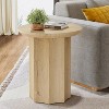 Tribesigns Round End Table, Wooden Side Table with Octagonal Base, Modern Nightstand for Living Room, Bedroom, Easy Assembly - 2 of 4