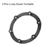 Unique Bargains Kitchen Acrylic Ball Bearings Annular Rotating Swivels Lazy Susan Turntable 4 Pcs - 3 of 3