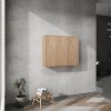 12" Bathroom Side Cabinet, 2-Soft Close Doors, Float Mounting Design - 3 of 4