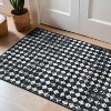 World Rug Gallery Geometric Distressed Abstract Washable Non Slip Area Rug - 2 of 4