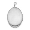 Black Bow Jewelry 19mm Diamond Oval Locket in Rhodium Plated Sterling Silver - 3 of 4