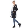 Women's Hooded Open Front High Pile Fleece - White Mark - 3 of 4