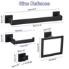 Unique Bargains Bathroom Stainless Steel Wall Mounted Towel Toilet Paper Holder and Hook Kits - 2 of 4