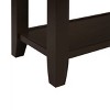 GlasFlength Console Tables Retro Design Console with Two Open Shelves Table Entryway Table Display Shelf for Room, Brown, 42.01"*13.78"*29.92" - 4 of 4