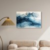 Art Remedy Inked Waves Blue Abstract Wall Art Unframed - 2 of 4