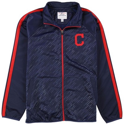 G-III Sports Mens Cleveland Indians Track Jacket Sweatshirt