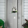Dracelo Cute Forest Animal Wind Chimes Panda Swing Resin Bells Room Hanging Decoration - 2 of 4