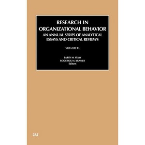 Research in Organizational Behavior - by  Barry Staw & Roderick M Kramer (Hardcover) - 1 of 1