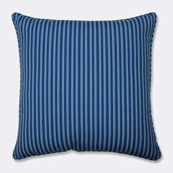 25" Resort Stripe Floor Pillow Blue - Pillow Perfect